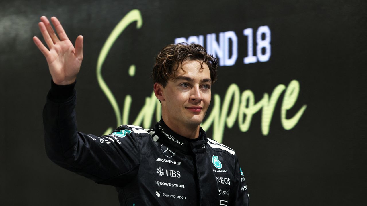 Russell da la campanada con la pole en Singapur