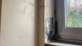 Lluvia�en el centro de salud de San Sadurni�o