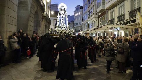 Procesi�n de la Virgen de los Dolores, que abre la Semana Santa en A Coru�a