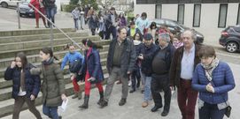 Camino del auditorio para la lectura del Sinbad. Fotos