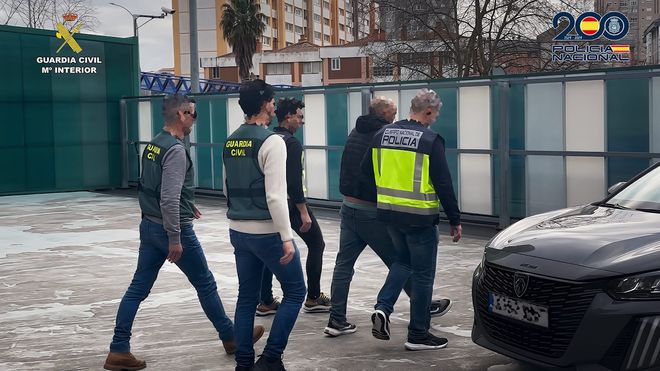 Uno de los detenidos en la comandancia de A Coru�a