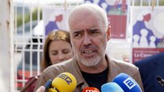 El secretario general de CCOO, Unai Sordo asiste al acto de homenaje y desvelaci�n de la placa 'Mina La Camocha Lugar de Memoria Democr�tica' en las instalaciones de la antigua Mina La Camocha