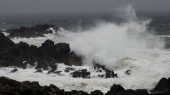 Imagen de archivo de Corrubedo. Para el jueves est� activada la alerta naranja en el mar