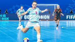 Vane Sotelo, durante el encuentro ante Colombia.