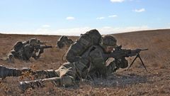 Demostraci�n de fuerza de la Brilat en Zaragoza