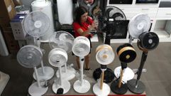 Los ventiladores han pasado a ocupar un lugar privilegiado en Electrodom�sticos Sampedro
