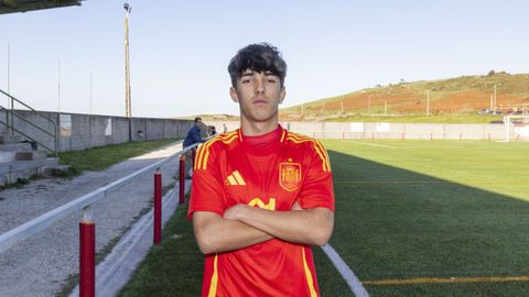 Ra&uacute;l Lema, con la selecci&oacute;n sub-16