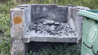 Barbacoa hecha la pasada semana en Os Riás, Malpica
