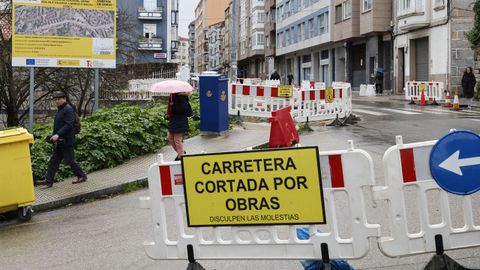 Obras en la avenida de Portugal.