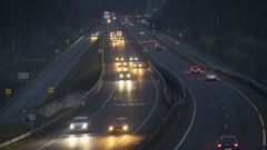 Vista de la autov�a AG-56, recatada por la Xunta