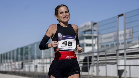 La maratonina Estefania Unzu, de 39 años, en una imagen de archivo.