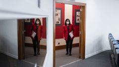 La ministra de Sanidad, Carolina Darias, en la comparecencia tras el Consejo Interterritorial del Sistema Nacional de Salud