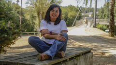 Elena Candia, ao p� do r�o Mi�o, en Lugo, un espazo que respecta a identidade da cidade e �no que respiras doutra maneira e colles moitas forzas�.