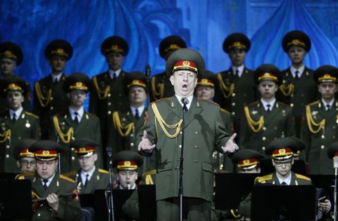 La actuaci�n que hizo famoso al solista del coro del ej�rcito ruso
