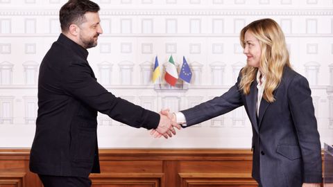 Zelensky y Meloni, este mi&eacute;rcoles, en Roma