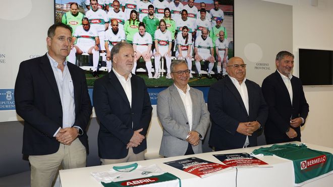 Manuel P�rez, Fernando Mart�nez, Luis Menor, Pablo Prieto y An�bal Pereira en la presentaci�n del equipo Pabell�n inclusivo
