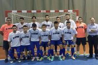 El equipo lucense, antes del inicio del encuentro. 