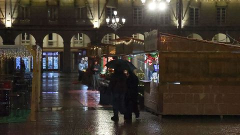 El temporal obligó a retrasar parte del montaje