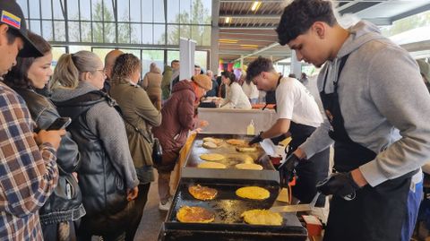 El puesto de cachapas fue uno de los ms concurridos en la Feria de la Chinita.