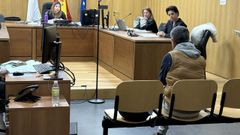 El automovilista, durante la vista de conformidad celebrada en Ourense