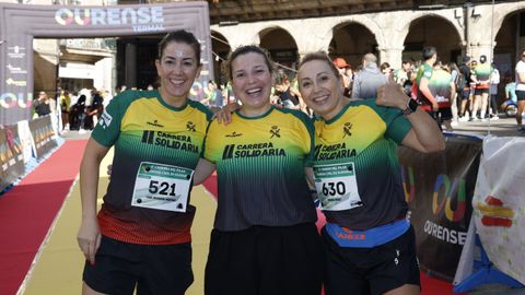 Carrera solidaria de la Guardia Civil en Ourense.