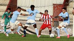 Coke Carrillo, Iago Aspas, Ilaix Moriba y Mat�as Vecino, durante el Celta-Sporting del pasado s�bado.