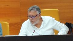 Telmo Martn, alcalde de Sanxenxo, en el pleno de este lunes