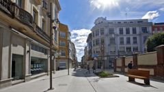La R�a Bola�o Rivanadeira es una de las calles del casco hist�rico donde est� prohibido el acceso a veh�culos de los no residentes.
