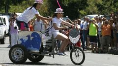 Carrera de carrilanas en una edici�n anterior del festejo