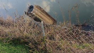 Restos del proyectil de defensa de la OTAN que intercept� el misil lanzado por Ir�n sobre cielo turco