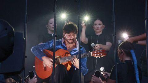 Yerai Cort&eacute;s al inicio de su actuaci&oacute;n en el Noroeste.