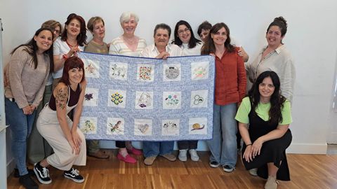 Grupo de bordado del centro cívico de Ciudad Vieja de A Coruña