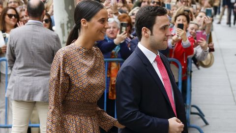 Con su hermano Froiln en la boda de Martnez-Almeida