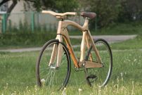 La bicicleta construida en Vilinus por el corredor. 