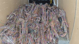 Parte del cable recuperado