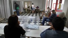 Colegio electoral de la antigua casa de socorro, en el casco urbano de Monforte