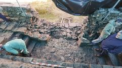 Excavaciones arqueol�gicas en el Adarve de la Muralla en el 2018