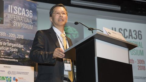 El doctor Koji Abe habló en la tarde del viernes de los pacientes japoneses afectados por la SCA36