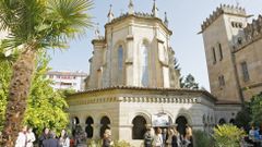 Foto de archivo del colegio Santo ngel, en O Couto, antes del inicio de la pandemia del coronavirus