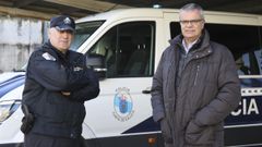 El comisario Jorge Rubal y el director xeral de Emerxencias, Santiago Villanueva.