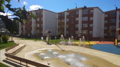 Plaza de A Magdalena en As Pontes, tras la finalizaci�n de las obras