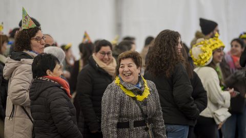Fiesta de fin de ao en la plaza de la Constitucin de Vlilalba, organizada por el Concello