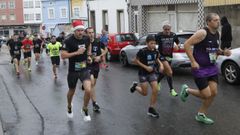 Algunos de los participantes en la carrera focense de Navidad en la edicin del 2022.