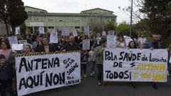 Protesta contra la antena en el entorno del colegio Otero Pedrayo larach�s: ��lbum!