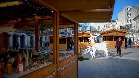 El mercado de Nadal de la Diputacin est inttalado en la calle San Marcos