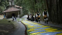 Alfombras para la virgen de Lourdes