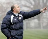 El entrenador del Boiro en el choque del s�bado, del que sali� contento por la actitud de los jugadores.