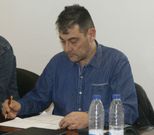 El edil del BNG, Antonio Souto, durante su �ltimo pleno. 
