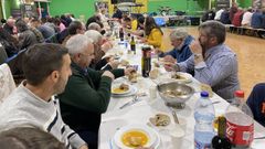 Lleno en la cena de porco celta en Friol