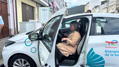 Gimenza Llamedo en la presentaci�n del proyecto piloto para mejorar la movilidad rural del occidente mediante el alquiler compartido de veh�culos el�ctricos